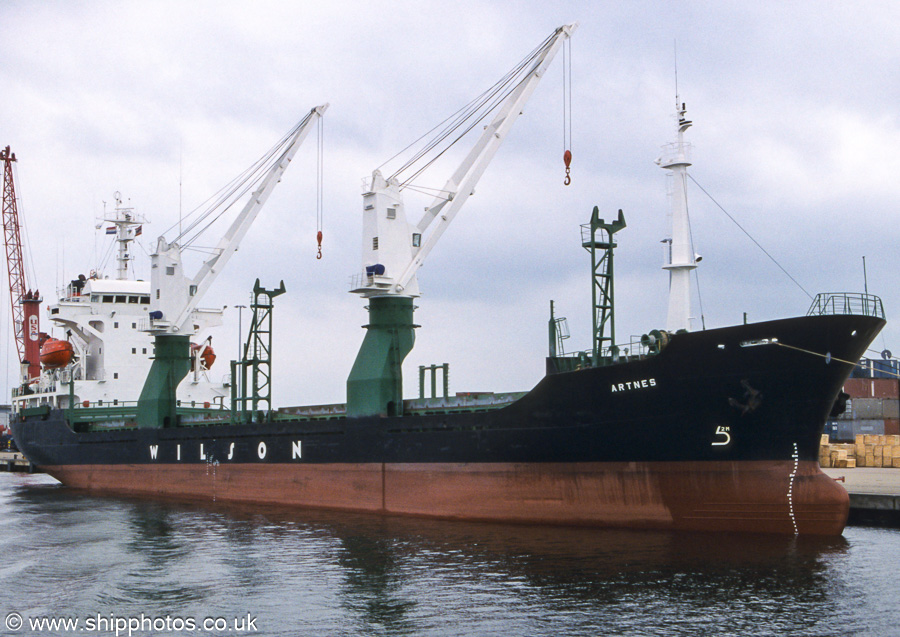 Photograph of the vessel  Artnes pictured in Amerikahaven, Amsterdam on 16th June 2002