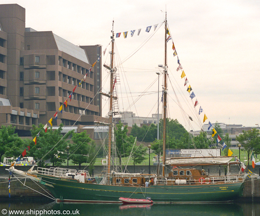  Asgard II pictured in Canning Dock, Liverpool on 14th June 2003