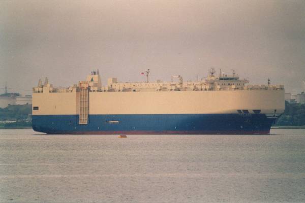  Asian Emperor pictured arriving at Southampton on 12th June 2000