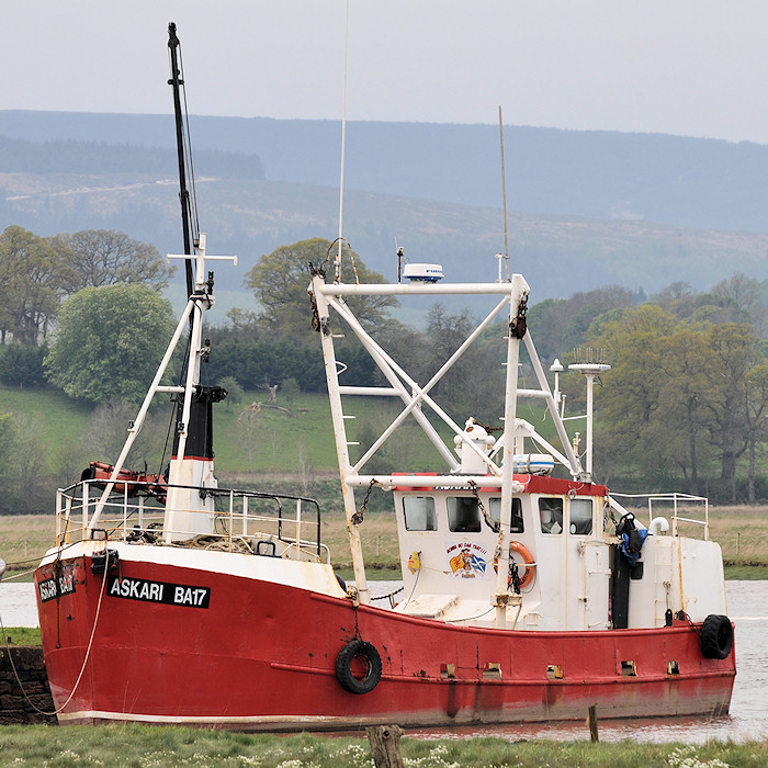 Photograph of the vessel fv Askari pictured at Glencaple on 7th May 2012