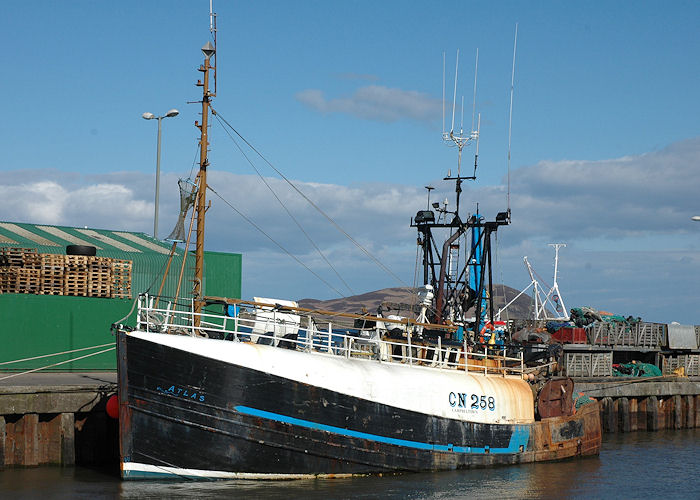 Photograph of the vessel fv Atlas pictured at Campbeltown on 3rd May 2010