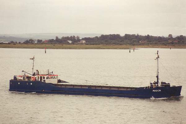  Avoca pictured approaching Southampton on 16th August 1992