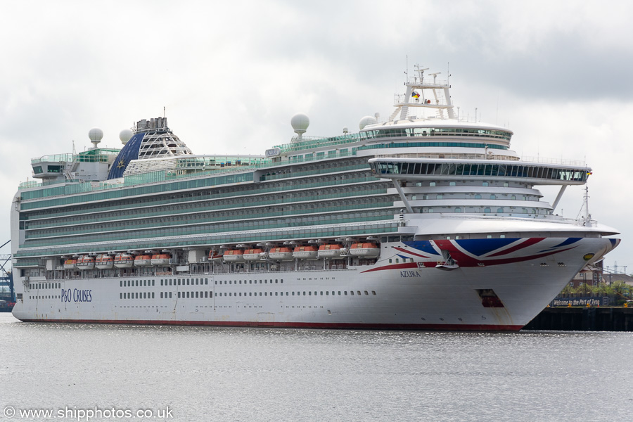  Azura pictured laid up at Northumbrian Quay, North Shields on 15th May 2021