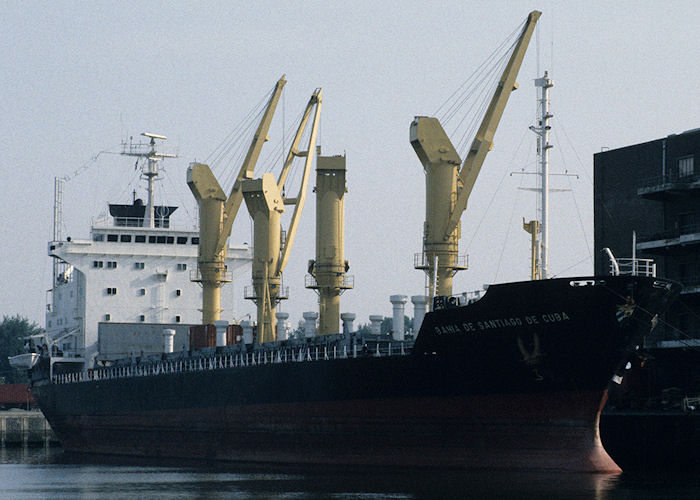 Photograph of the vessel  Bahia de Santiago de Cuba pictured in Merwehaven, Rotterdam on 27th September 1992