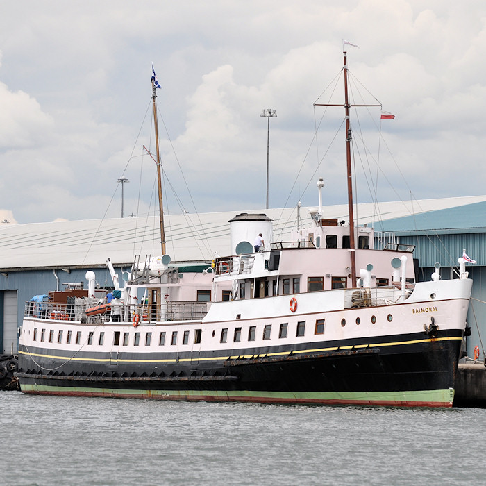 Photograph of the vessel  Balmoral pictured in Southampton Docks on 20th July 2012