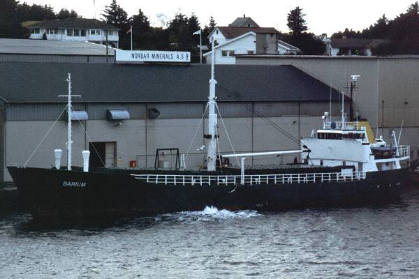 Photograph of the vessel  Barium pictured in Haugesund on 26th October 1998