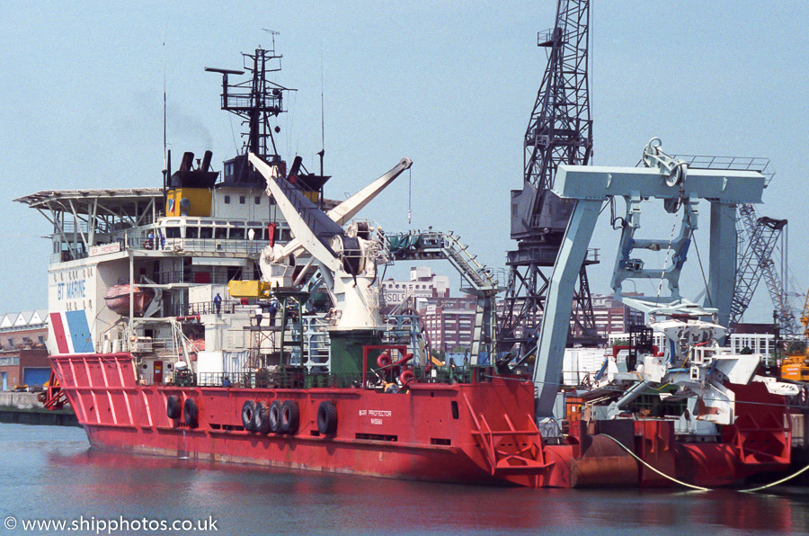Photograph of the vessel  Bar Protector pictured at Southampton on 27th May 1989
