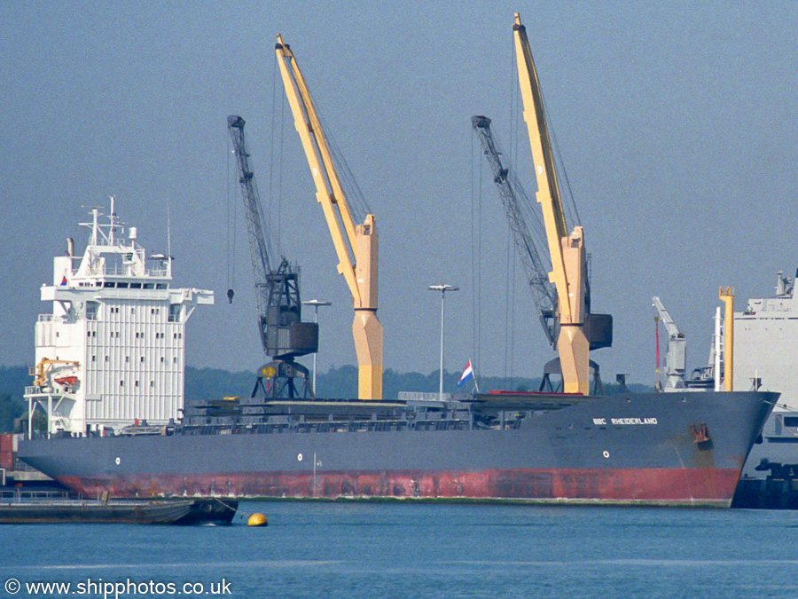 Photograph of the vessel  BBC Rheiderland pictured at Marchwood Military Port on 2nd September 2002