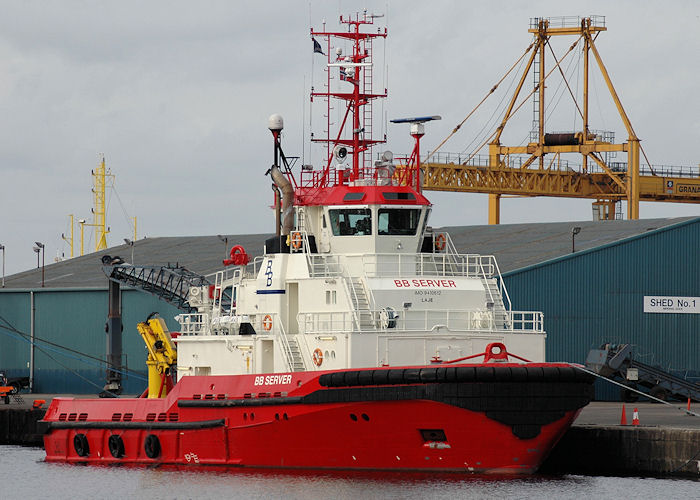 Photograph of the vessel  BB Server pictured at Leith on 23rd March 2010
