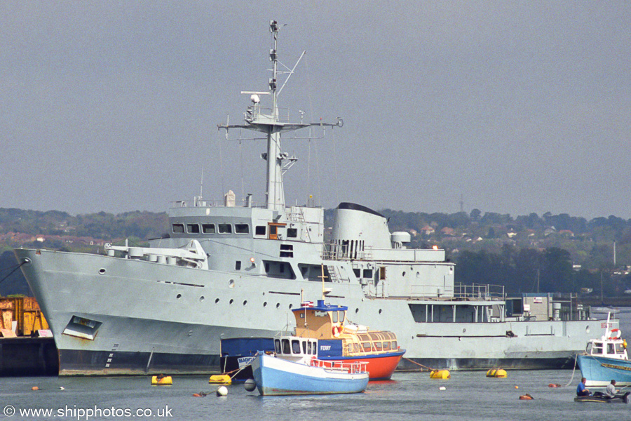 Photograph of the vessel  Beagle pictured at Poole on 19th April 2002