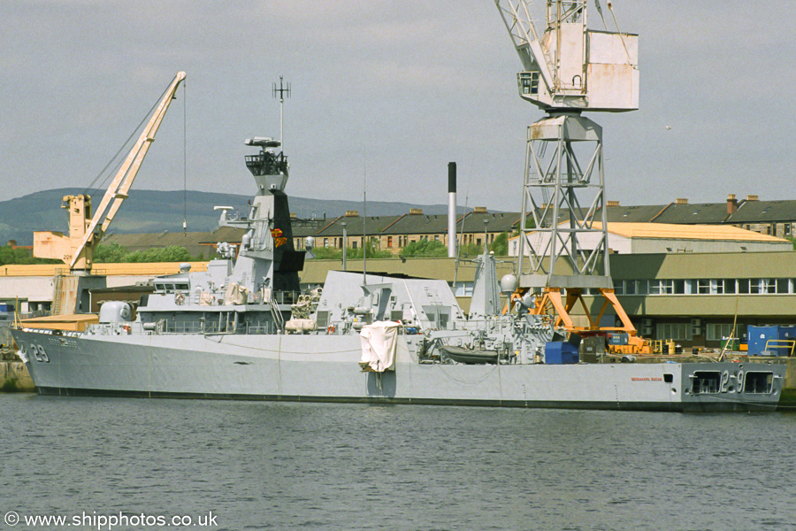 KDB Bendahara Sakam pictured fitting out at Scotstoun on 16th May 2004