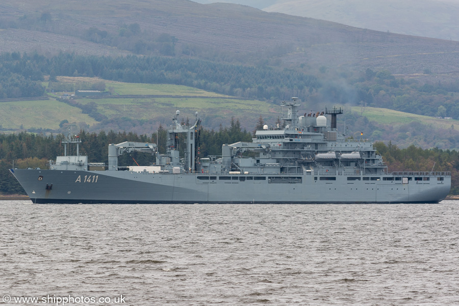 FGS Berlin pictured passing Greenock on 6th October 2019