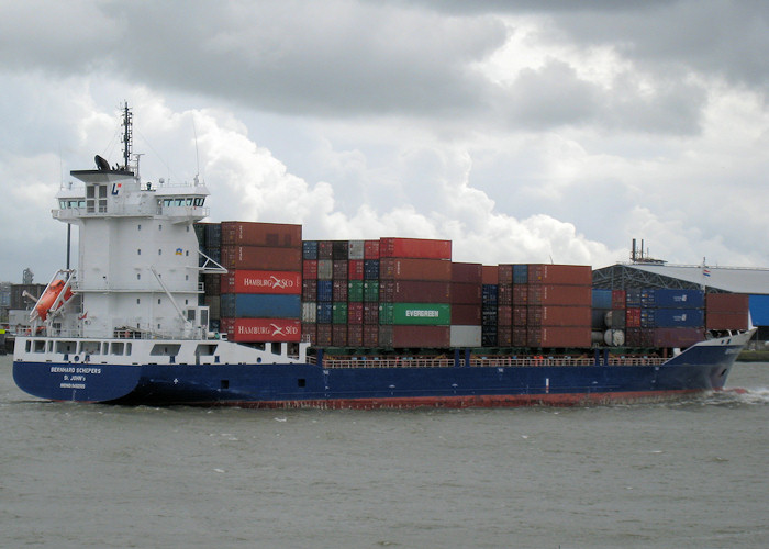Photograph of the vessel  Bernhard Schepers pictured passing Vlaardingen on 24th June 2012