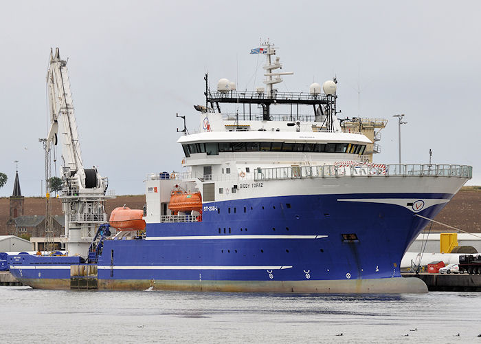 Photograph of the vessel  Bibby Topaz pictured at Montrose on 16th September 2013