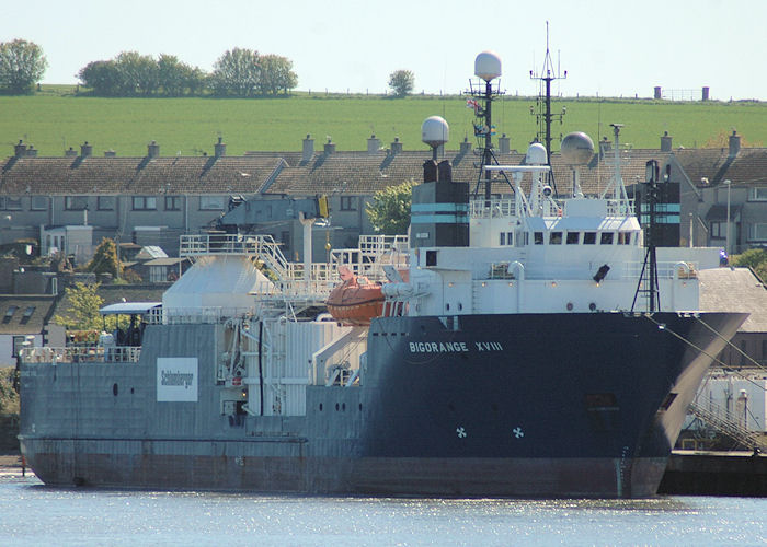 Photograph of the vessel  Bigorange XVIII pictured at Montrose on 30th April 2011