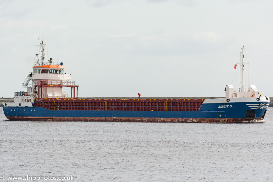  Birgit G pictured passing North Shields on 6th September 2019