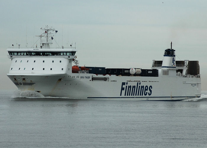 Photograph of the vessel  Birka Trader pictured in the Thames Estuary on 6th May 2006