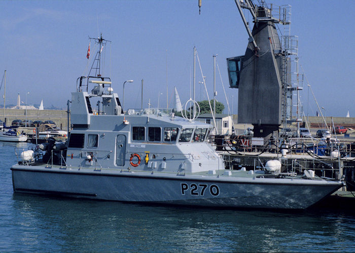 Photograph of the vessel HMS Biter pictured in Gosport on 21st July 1996