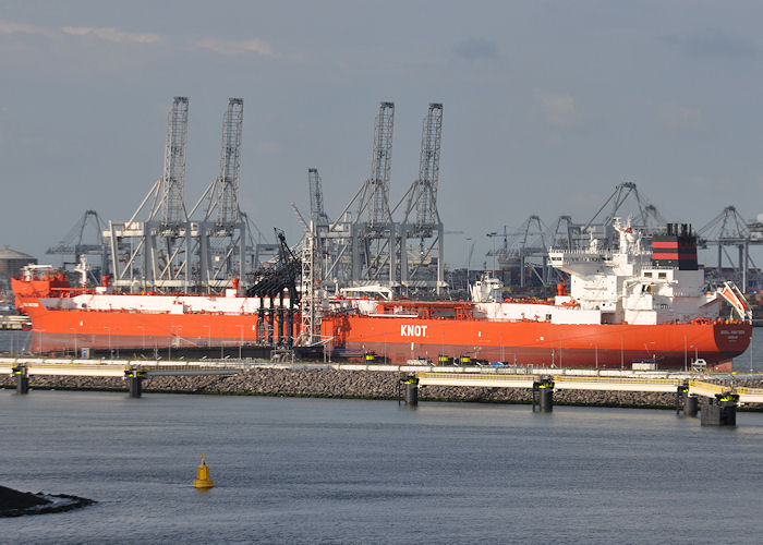 Photograph of the vessel  Bodil Knutsen pictured in 8e Petroleumhaven, Europoort on 24th June 2011
