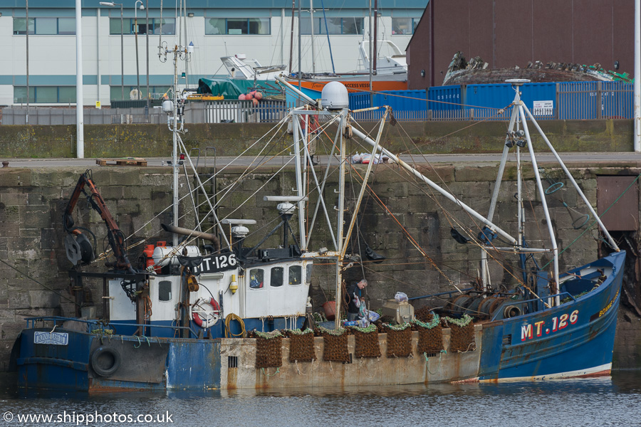 Photograph of the vessel fv Bonnie Lass III pictured at Whitehaven on 8th March 2015