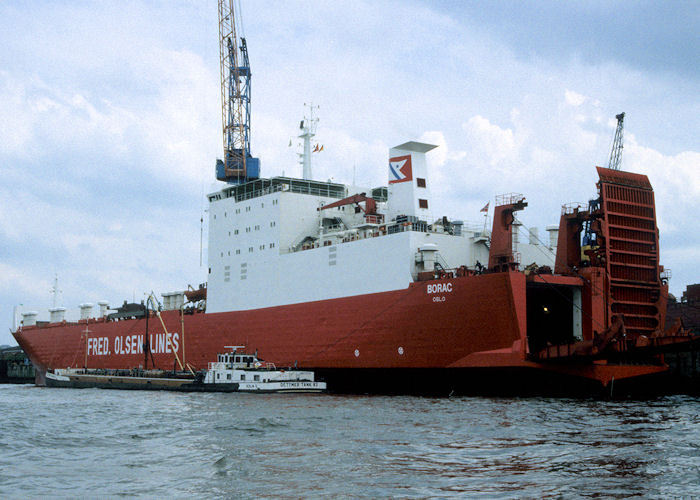 Photograph of the vessel  Borac pictured at Hamburg on 27th May 1998