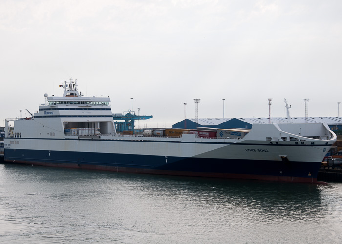 Photograph of the vessel  Bore Song pictured at Zeebrugge on 19th July 2014