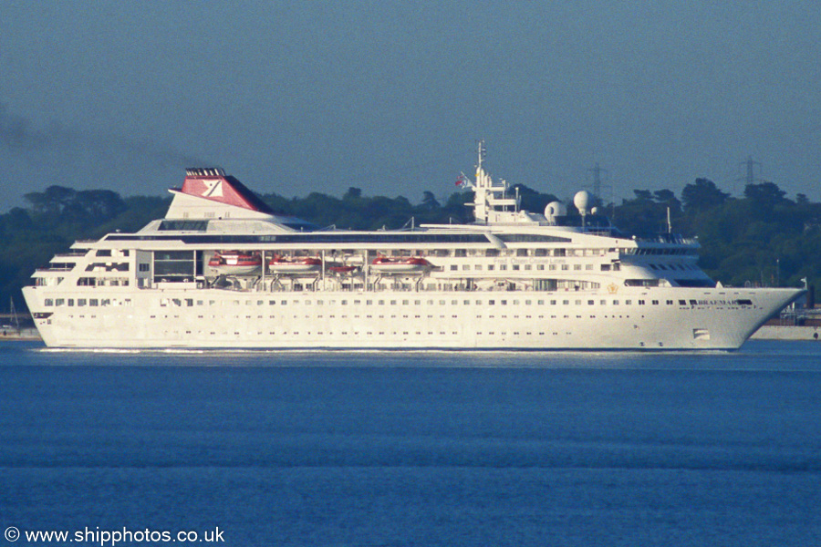 Photograph of the vessel  Braemar pictured arriving at Southampton on 6th May 2003