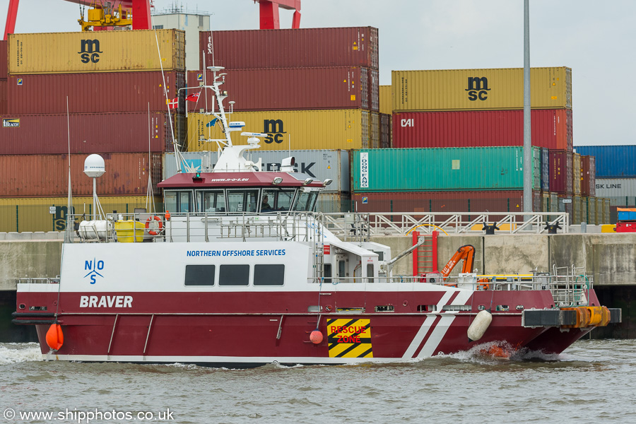  Braver pictured on the River Mersey on 3rd August 2019