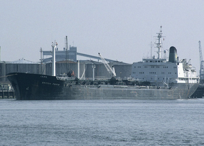 Photograph of the vessel  British Forth pictured in 3e Petroleumhaven, Rotterdam-Botlek on 27th September 1992