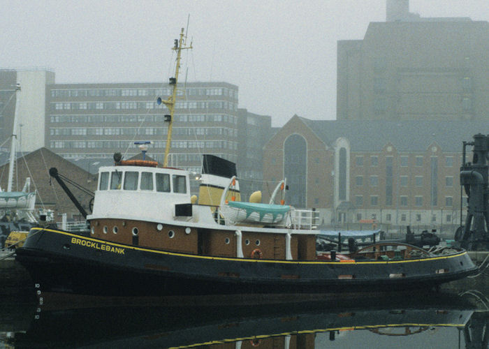 Photograph of the vessel  Brocklebank pictured in Canning Half-Tide Dock, Liverpool on 15th November 1996