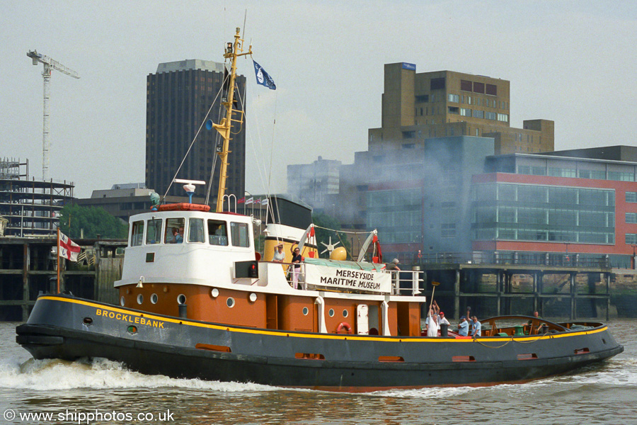 Photograph of the vessel  Brocklebank pictured on the River Mersey on 14th June 2003