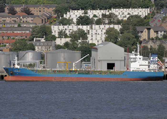 Photograph of the vessel  Bro Goliath pictured at Dundee on 17th September 2012