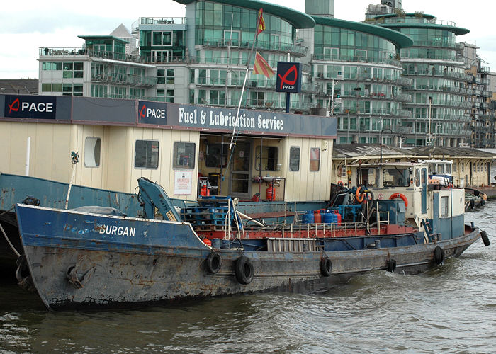 Photograph of the vessel  Burgan pictured in London on 18th May 2008