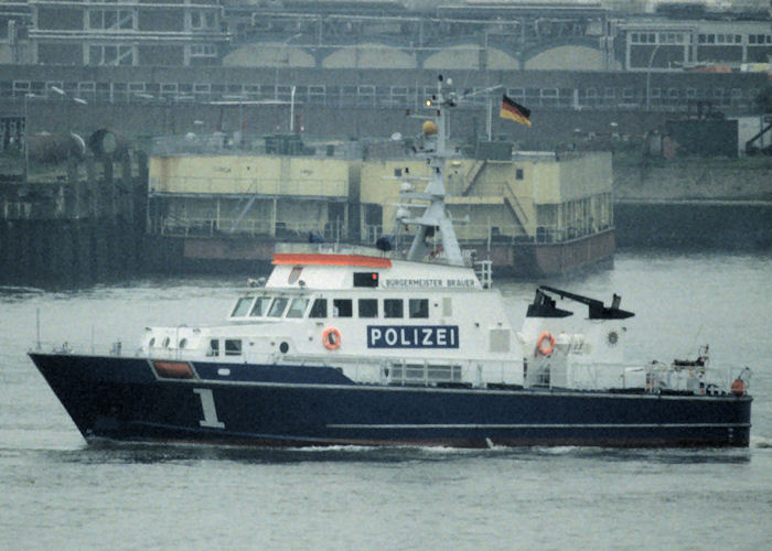 Photograph of the vessel  Bürgermeister Brauer pictured at Cuxhaven on 27th May 1998