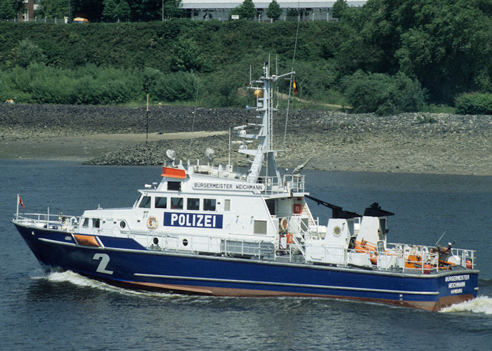Photograph of the vessel  Bürgermeister Weichmann pictured at Hamburg on 5th June 1997