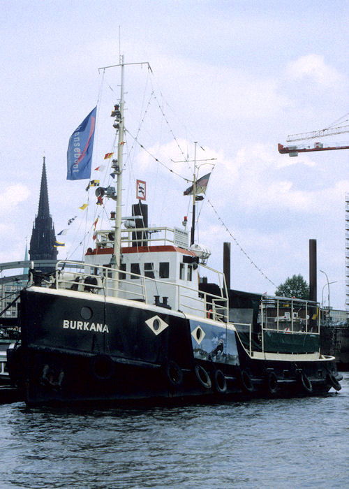 Photograph of the vessel  Burkana pictured at Hamburg on 27th May 1998