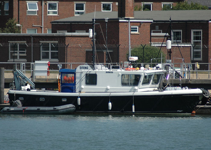 Photograph of the vessel  Burwood pictured at Whale Island in Portsmouth Harbour on 8th August 2006
