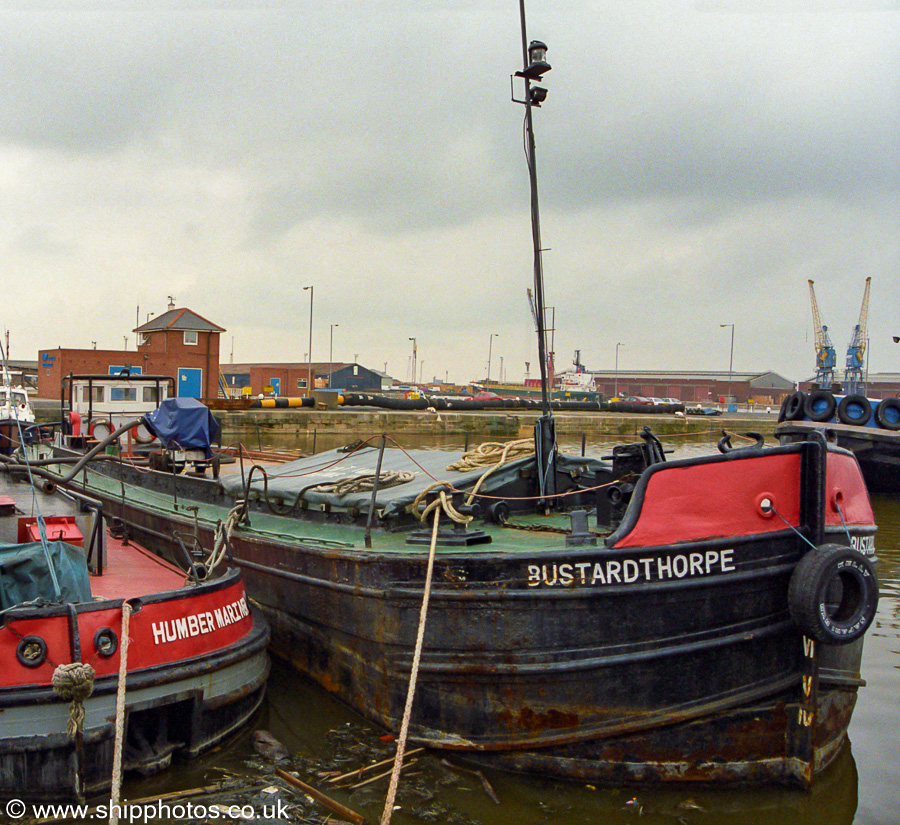 Photograph of the vessel  Bustardthorpe pictured in Alexandra Dock, Hull on 11th August 2002