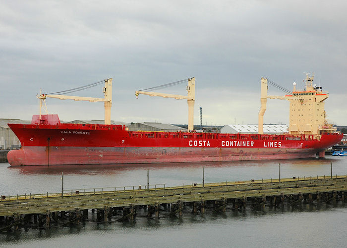 Photograph of the vessel  Cala Ponente pictured laid up at Blyth on 23rd September 2009