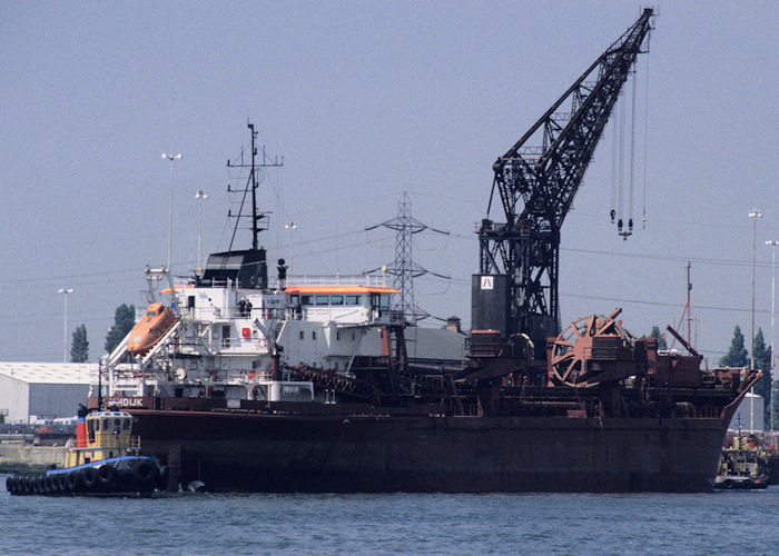 Photograph of the vessel  Camdijk pictured entering drydock at Southampton on 21st July 1996