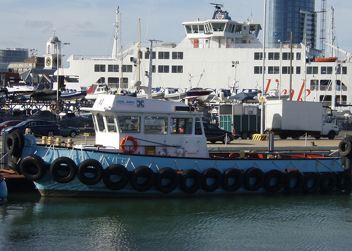 Photograph of the vessel  Carol James pictured in Camber Dock, Portsmouth on 26th June 2008
