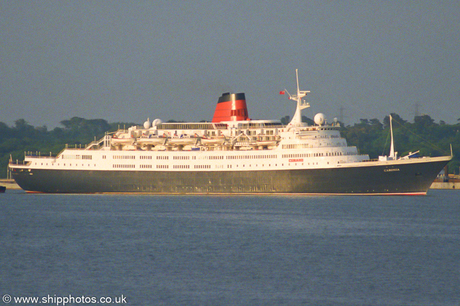 Photograph of the vessel  Caronia pictured arriving at Southampton on 5th June 2002