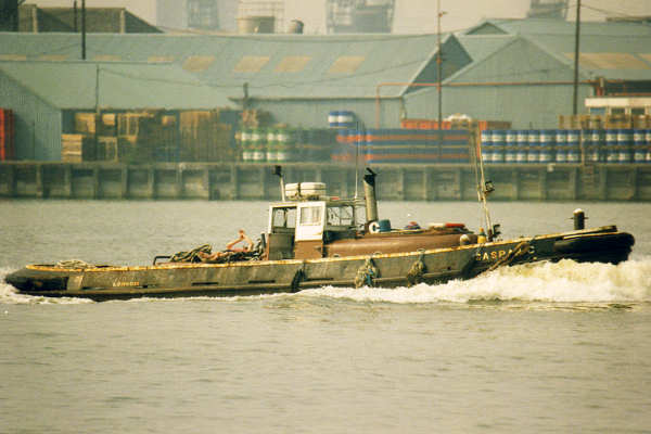 Photograph of the vessel  Caspar C pictured passing Woolwich on 13th May 1998