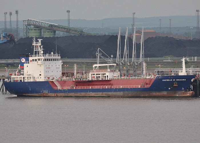 Photograph of the vessel  Castello di Gradara pictured at Immingham Gas Terminal on 27th June 2012