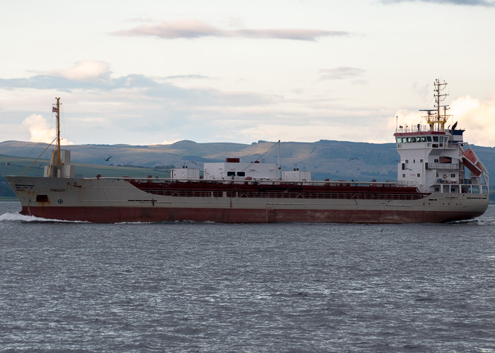 Photograph of the vessel  Cemsea III pictured passing Greenock on 6th August 2014
