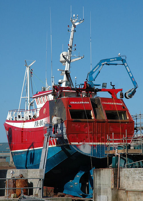 Photograph of the vessel fv Challenger pictured at Peterhead on 28th April 2011