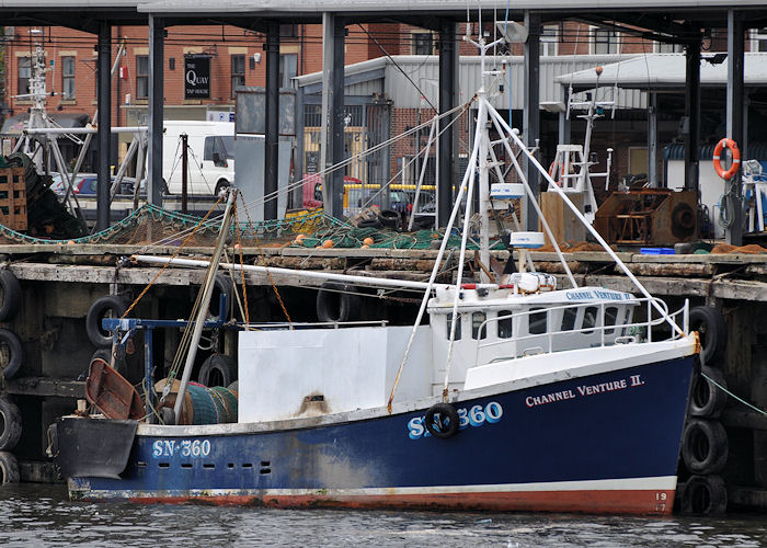 Photograph of the vessel fv Channel Venture II pictured at the Fish Quay, North Shields on 23rd August 2013