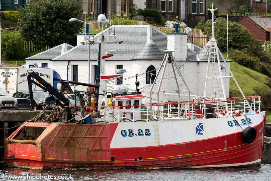 Photograph of the vessel fv Charmel pictured at Oban on 15th May 2016