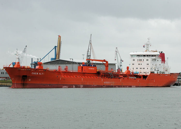 Photograph of the vessel  Chem Alya pictured in Torontohaven, Rotterdam-Botlek on 20th June 2010