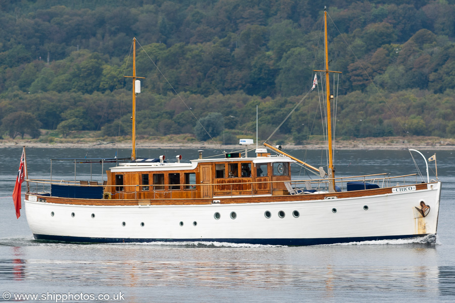 Photograph of the vessel my Chico pictured passing Greenock on 29th September 2022